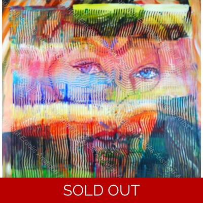 SOLD Portrait Swift "Love Heart" Abstract 734